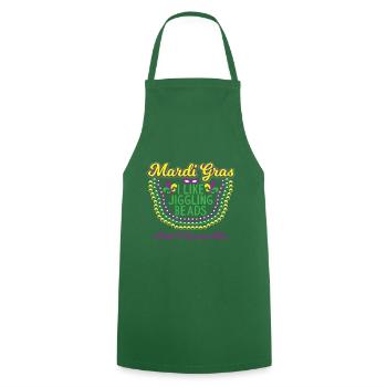 I Like Jiggling Beads And I Cannot Lie Gift - Cooking Apron - green - Front - AI Model Male 185 dark (185cm)