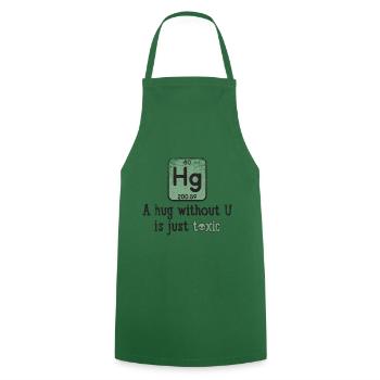 Funny Science Chemical Element Hg Toxic Hug Gift - Cooking Apron - green - Front - AI Model Male 185 dark (185cm)