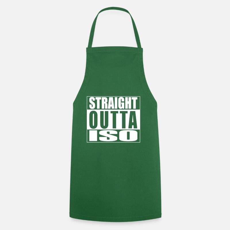 Droit Outta ISO - Tablier de cuisine - vert foncé