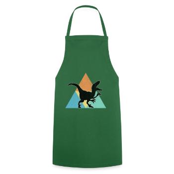 dinosaure - Tablier de cuisine - vert foncé - Devant - AI Model Male 185 dark (185cm)