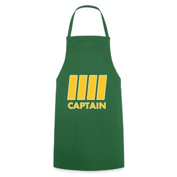 Capitaine - Tablier de cuisine - vert foncé - Devant - AI Model Male 185 dark (185cm)