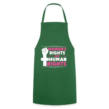 Women's Rights Are Human Rights - Kochschürze - Grün - Vorne - AI Model Male 185 dark (185cm)