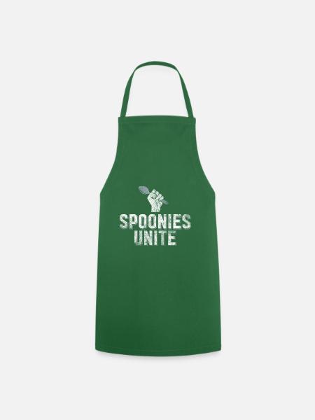 Spoonies Unite Autoimmune Disease Gift - Cooking Apron - green