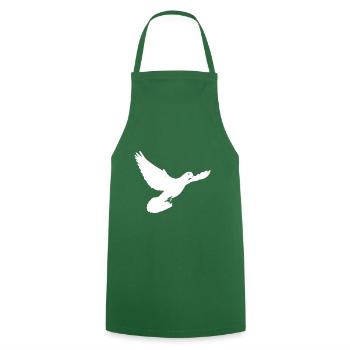 Pigeon voyageur de la Peace Dove Dove - Tablier de cuisine - vert foncé - Devant - AI Model Male 185 dark (185cm)