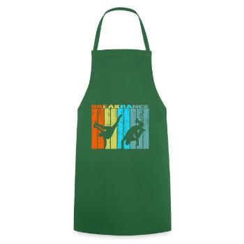 breakdance retro vintage Geschenk - Kochschürze - Grün - Vorne - AI Model Male 185 dark (185cm)