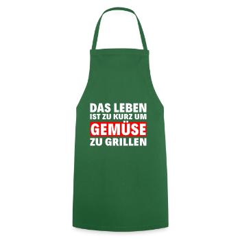 Grillen - Gemüse - Kochschürze - Grün - Vorne - AI Model Male 185 dark (185cm)