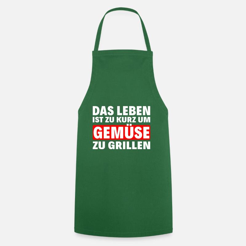 Grillen - Gemüse - Kochschürze - Grün