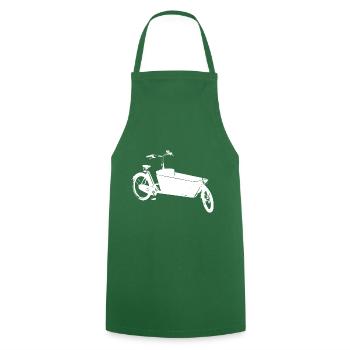 vélo cargo - Tablier de cuisine - vert foncé - Devant - AI Model Male 185 dark (185cm)