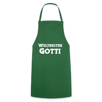 Weltbester Götti best Götti bescht Götti Schweiz - Kochschürze - Grün - Vorne - AI Model Male 185 dark (185cm)