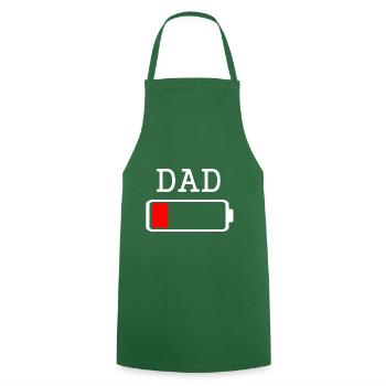 DAD Low Battery Energy T-Shirt BLACK LABELED - Kochschürze - Grün - Vorne - AI Model Male 185 dark (185cm)
