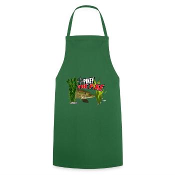 Pikey the pike - Cooking Apron - green - Front - AI Model Male 185 dark (185cm)