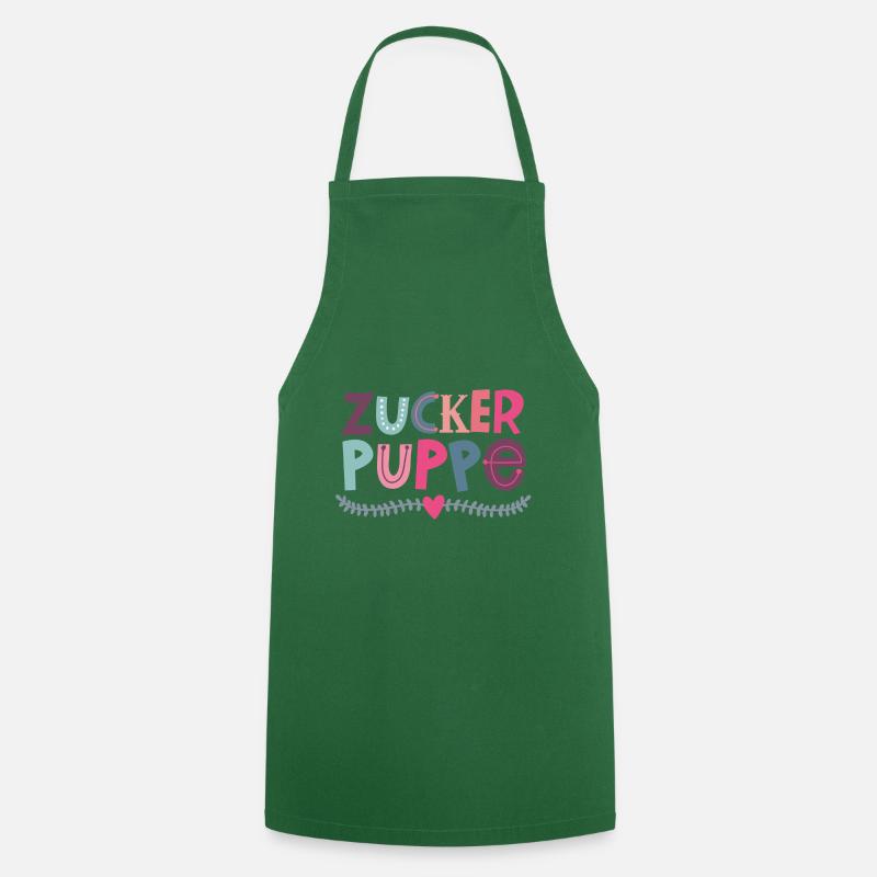 Zuckerpuppe - Tablier de cuisine - vert foncé