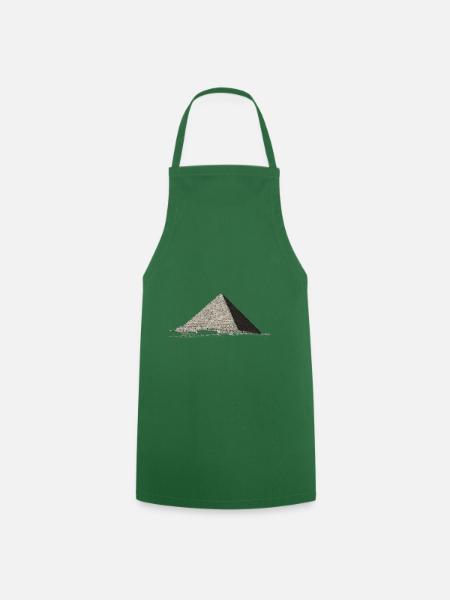 Pyramid Cairo travel Egypt geometry - Cooking Apron - green