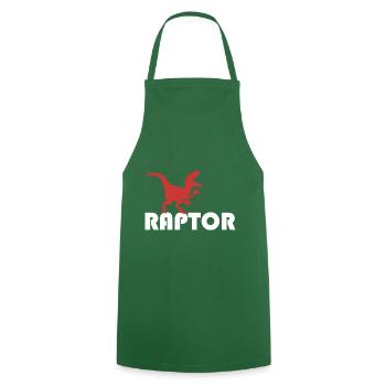 dinosaure - Tablier de cuisine - vert foncé - Devant - AI Model Male 185 dark (185cm)