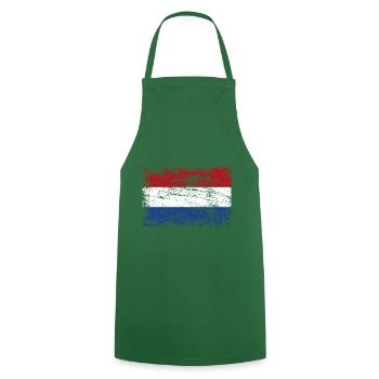 Flagge Niederlande - Kochschürze - Grün - Vorne - AI Model Male 185 dark (185cm)