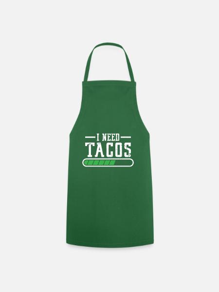 Funny I Needed Tacos - Kochschürze - Grün