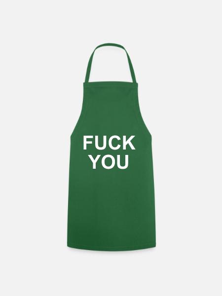 FUCK YOU - Kochschürze - Grün