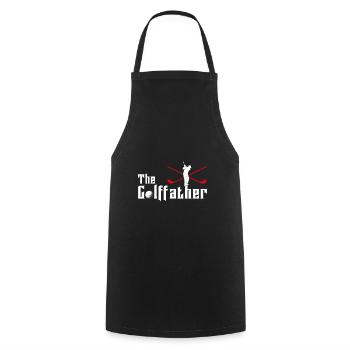 Golf Golf Course Godfather Grandpa Christmas Gift - Cooking Apron - black - Front - AI Model Male 185 dark (185cm)