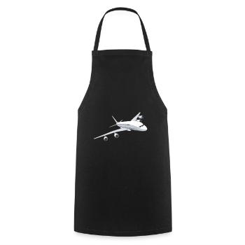 Avion Avion de passagers Avion à réaction - Tablier de cuisine - noir - Devant - AI Model Male 185 dark (185cm)