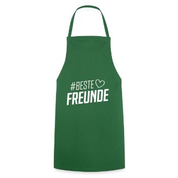 Beste Freunde Freundschaft - Kochschürze - Grün - Vorne - AI Model Male 185 dark (185cm)