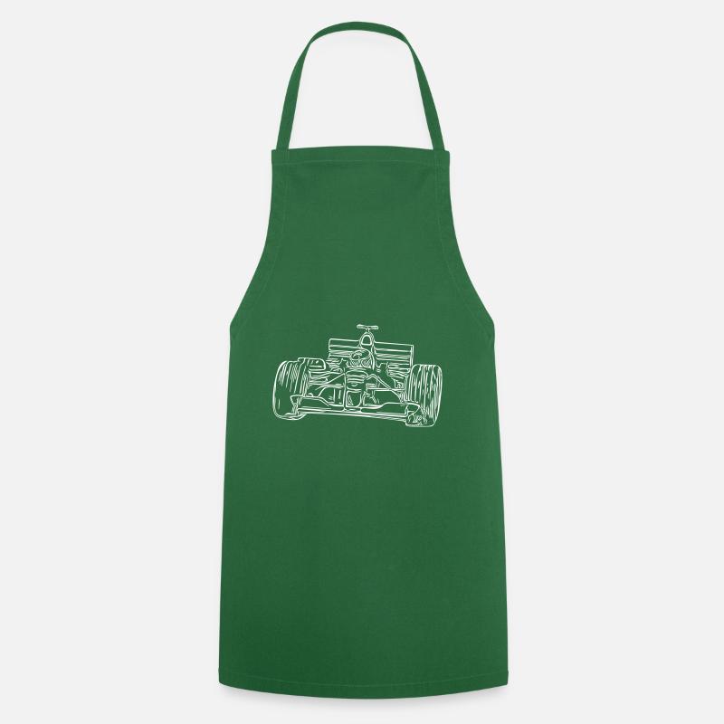 race car - Cooking Apron - green