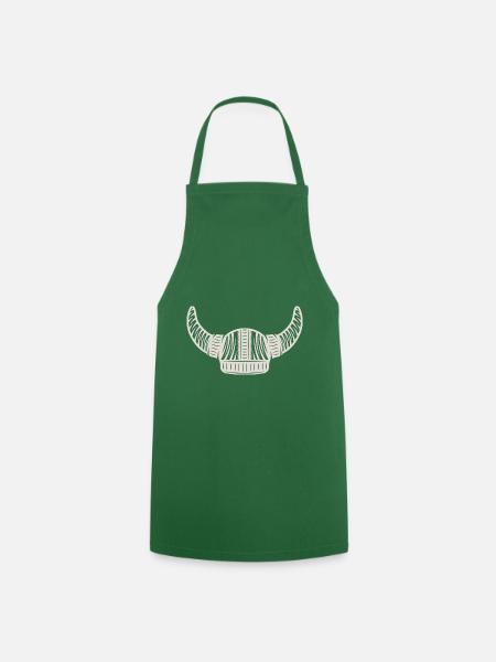 Viking helmet - Cooking Apron - green