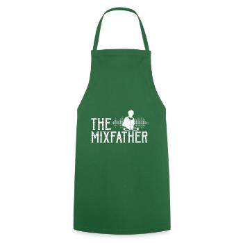 Funny DJ The Mixfather - Kochschürze - Grün - Vorne - AI Model Male 185 dark (185cm)