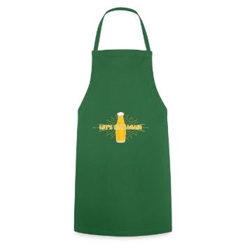 Laissez-nous siffler un cadeau - Tablier de cuisine - vert foncé - Devant - AI Model Male 185 dark (185cm)
