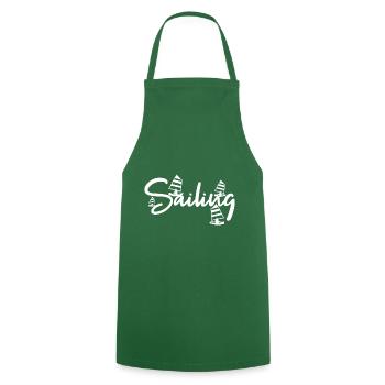 Sail - Cooking Apron - green - Front - AI Model Male 185 dark (185cm)