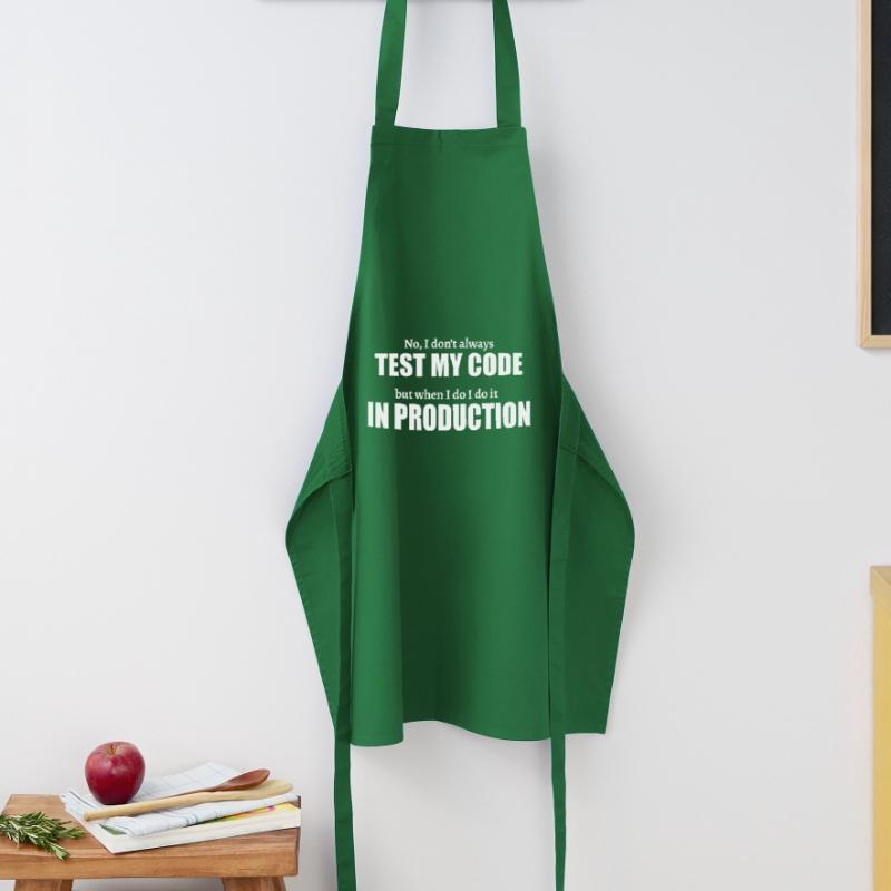 Test In Production Software Developer Gift Cooking Apron