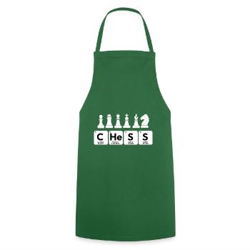 Funny Periodic Table Checker Game - Kochschürze - Grün - Vorne - AI Model Male 185 dark (185cm)