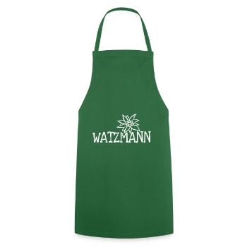 Edelweiss Watzmann - Cooking Apron - green - Front - AI Model Male 185 dark (185cm)