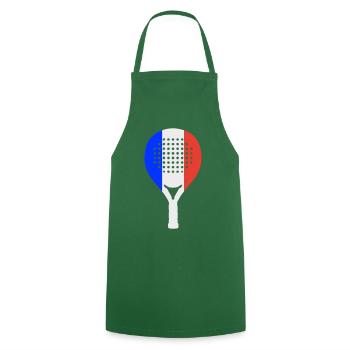 Padel-Frankreich - Kochschürze - Grün - Vorne - AI Model Male 185 dark (185cm)