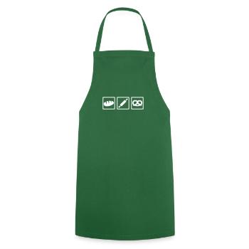 Boulanger - Tablier de cuisine - vert foncé - Devant - AI Model Male 185 dark (185cm)