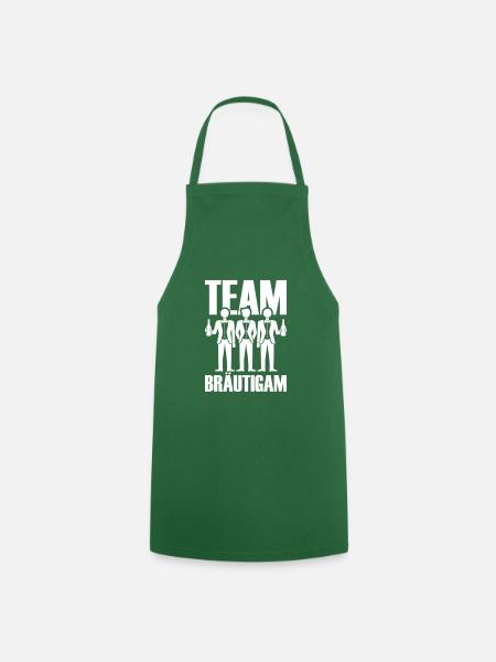 Team Bräutigam Polterhochzeit - Kochschürze - Grün
