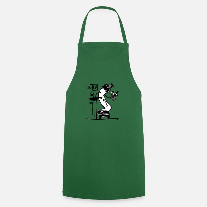 Mec n° 03 - Tablier de cuisine - vert foncé