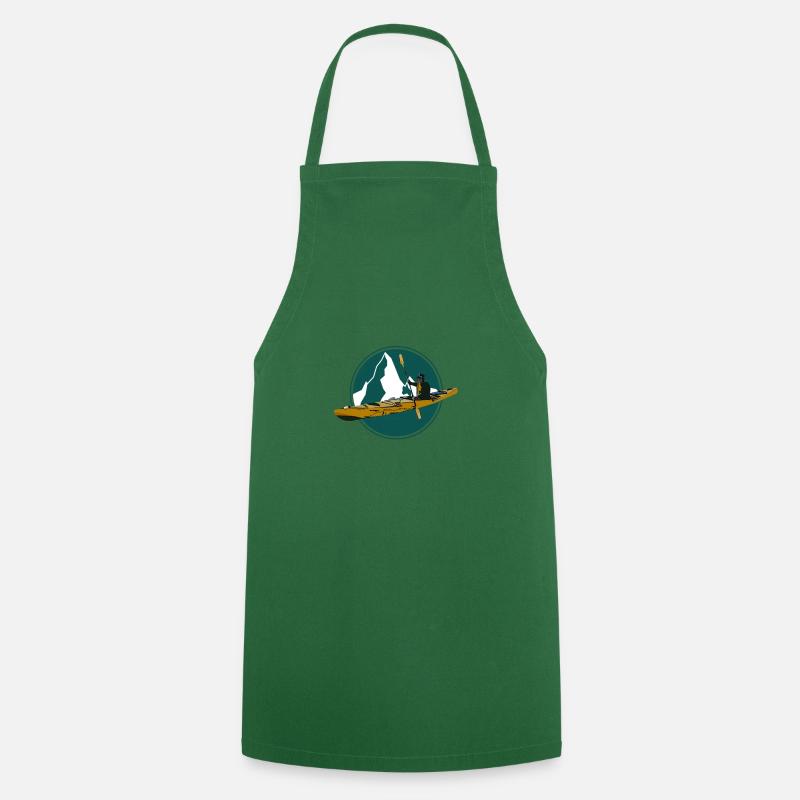 Canoë cadeau canoë canoë - Tablier de cuisine - vert foncé