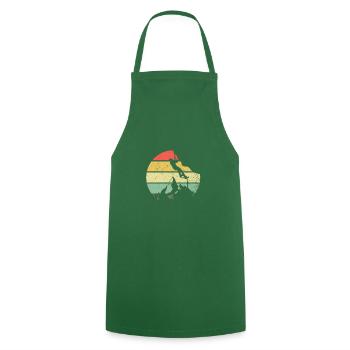 Climbing gift mountaineering mountain - Cooking Apron - green - Front - AI Model Male 185 dark (185cm)