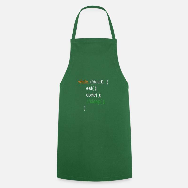 Programmierer Coding Shirt - Tablier de cuisine - vert foncé