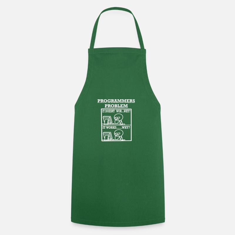 Programmers Problem Shirt for programmers - Tablier de cuisine - vert foncé