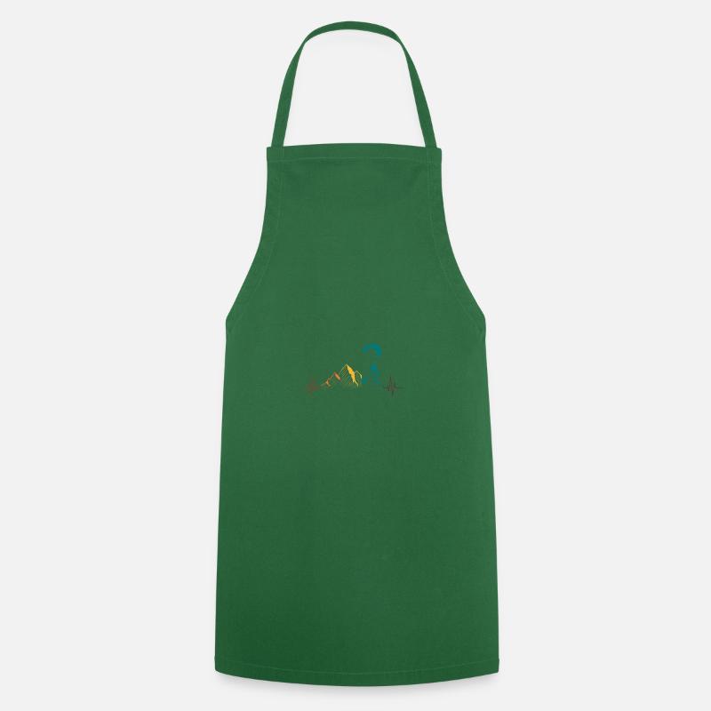 Paragliding paraglider gift - Cooking Apron - green