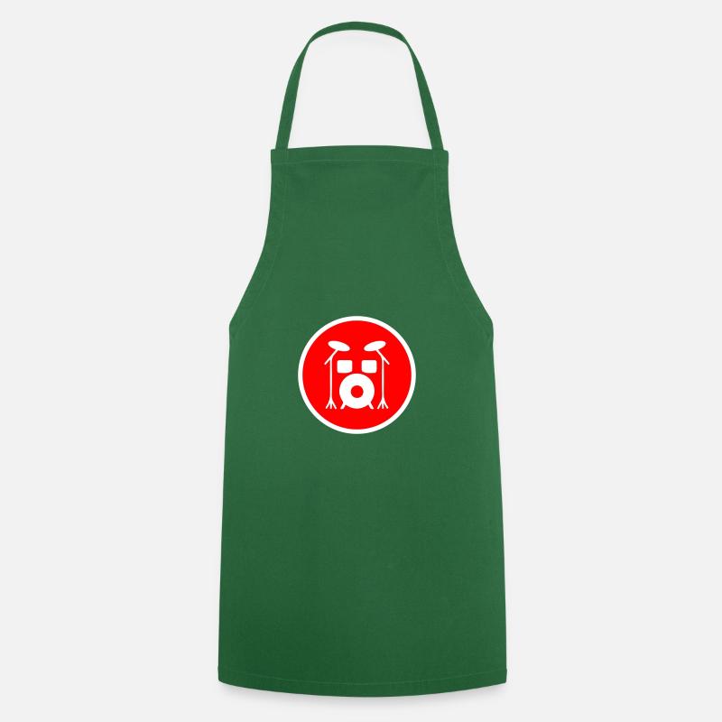 Percussion - Tablier de cuisine - vert foncé