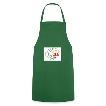 World of LOVE - Tablier de cuisine - vert foncé - Devant - AI Model Male 185 dark (185cm)