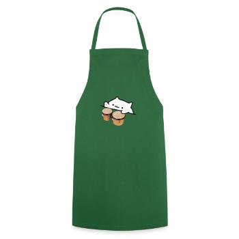Bongo Cat Meme - Kochschürze - Grün - Vorne - AI Model Male 185 dark (185cm)
