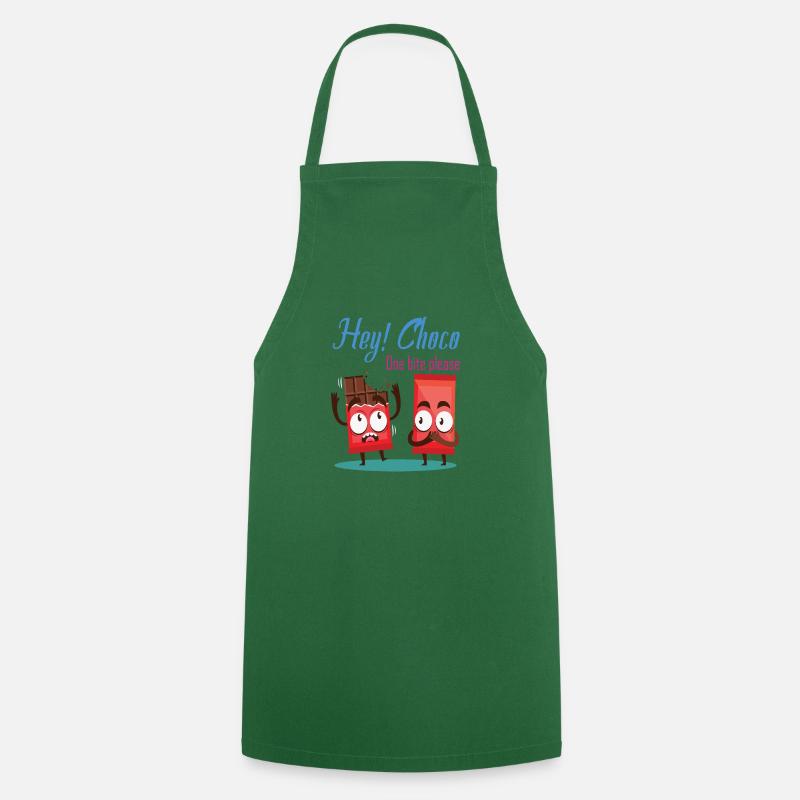 Design avec du chocolat - Tablier de cuisine - vert foncé