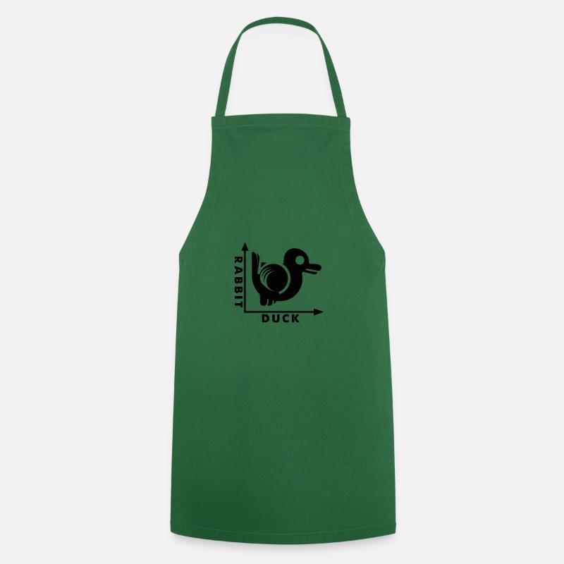 Canard Lapin - Tablier de cuisine - vert foncé
