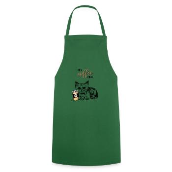 It's Coffee Time - Kochschürze - Grün - Vorne - AI Model Male 185 dark (185cm)