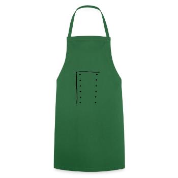 Cuisinier cuisinier cadeau gastronomie rengaine drôle - Tablier de cuisine - vert foncé - Devant - AI Model Male 185 dark (185cm)