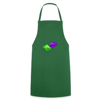 Pisces - Cooking Apron - green - Front - AI Model Male 185 dark (185cm)