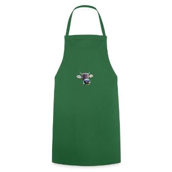 cow - Cooking Apron - green - Front - AI Model Male 185 dark (185cm)